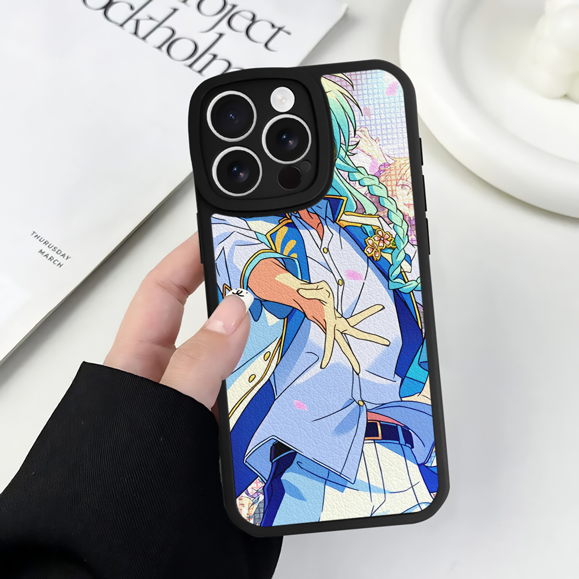 （画像用） あんさんぶるスターズ! Ensemble Stars 【iPhone 16シリーズ対応】シリコンスマホケース（レザー調） 材質：シリコン